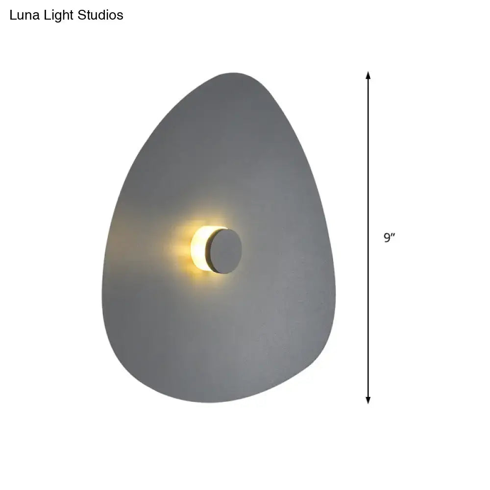 Modern white acrylic flaky sconce light bedroom wall fixture