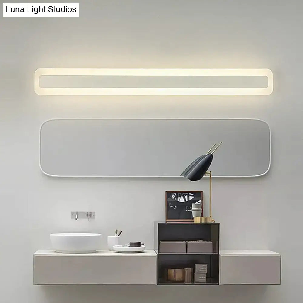 Modern white acrylic led vanity light bathroom sconce 110v-120v