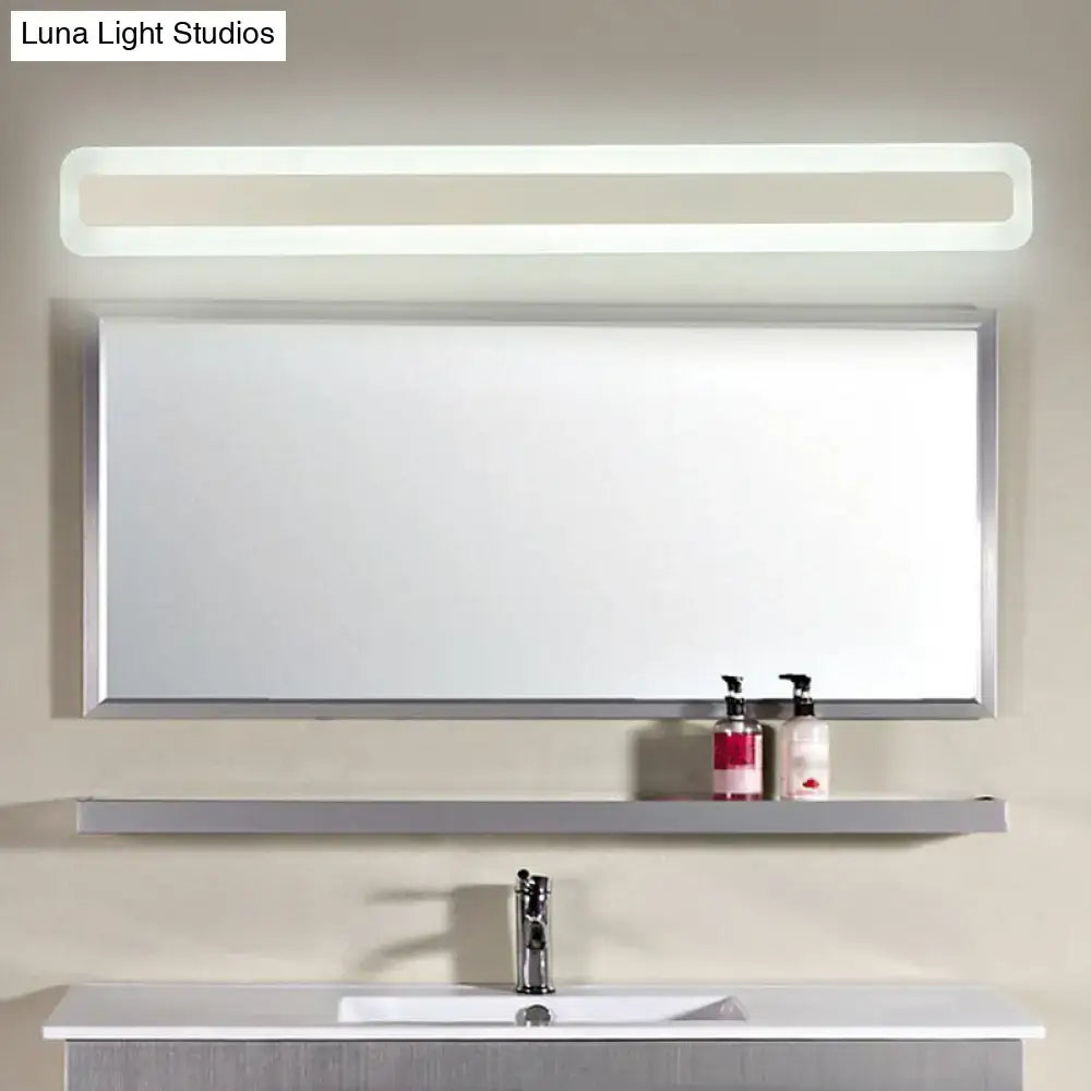 Modern white acrylic led vanity light bathroom sconce 110v-120v