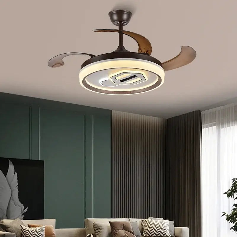 DecorBites™ Adjustable Blade Ceiling Fan Light with Remote-Controlled LED - Elegant Home Decor