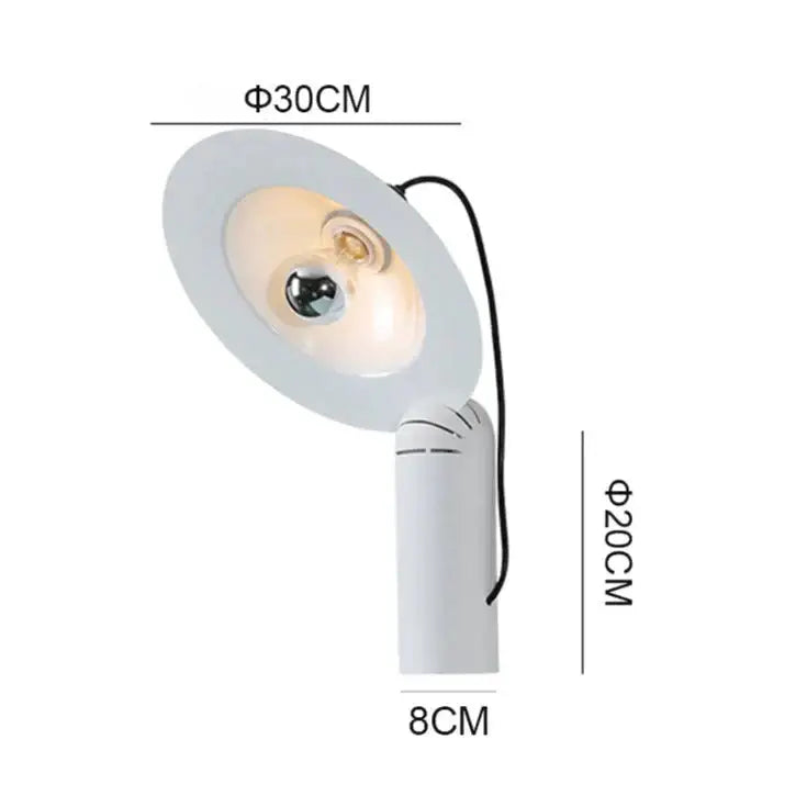 Modern white adjustable wall sconce bedroom reading lamp