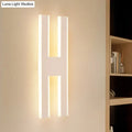 Modern white alphabet wall lamp – bedroom led sconce 110v-120v