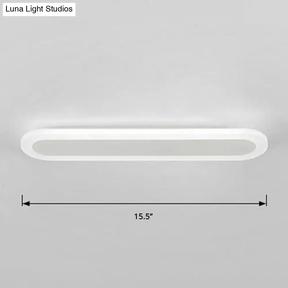 Modern white and black acrylic bar wall lamp corridor light 110v 240v
