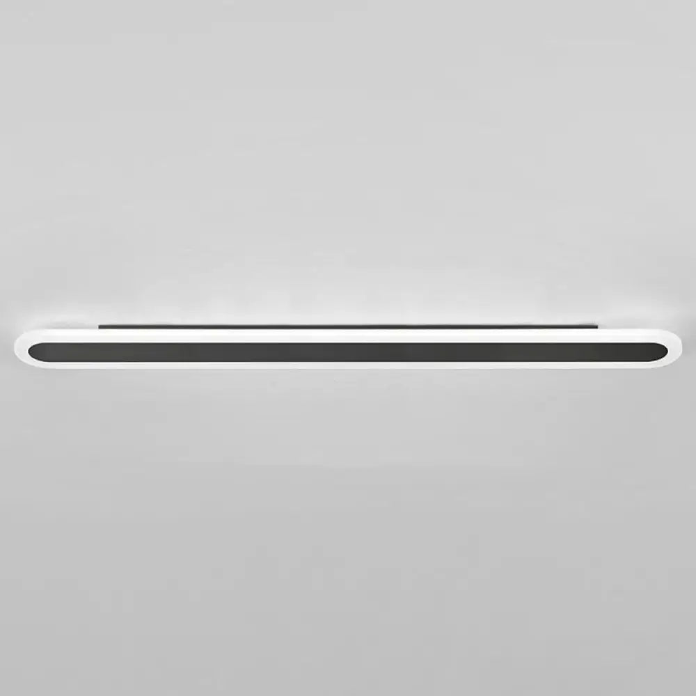Modern white and black acrylic bar wall lamp corridor light 110v 240v