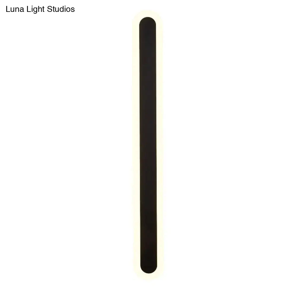 Modern white and black acrylic bar wall lamp corridor light 110v 240v