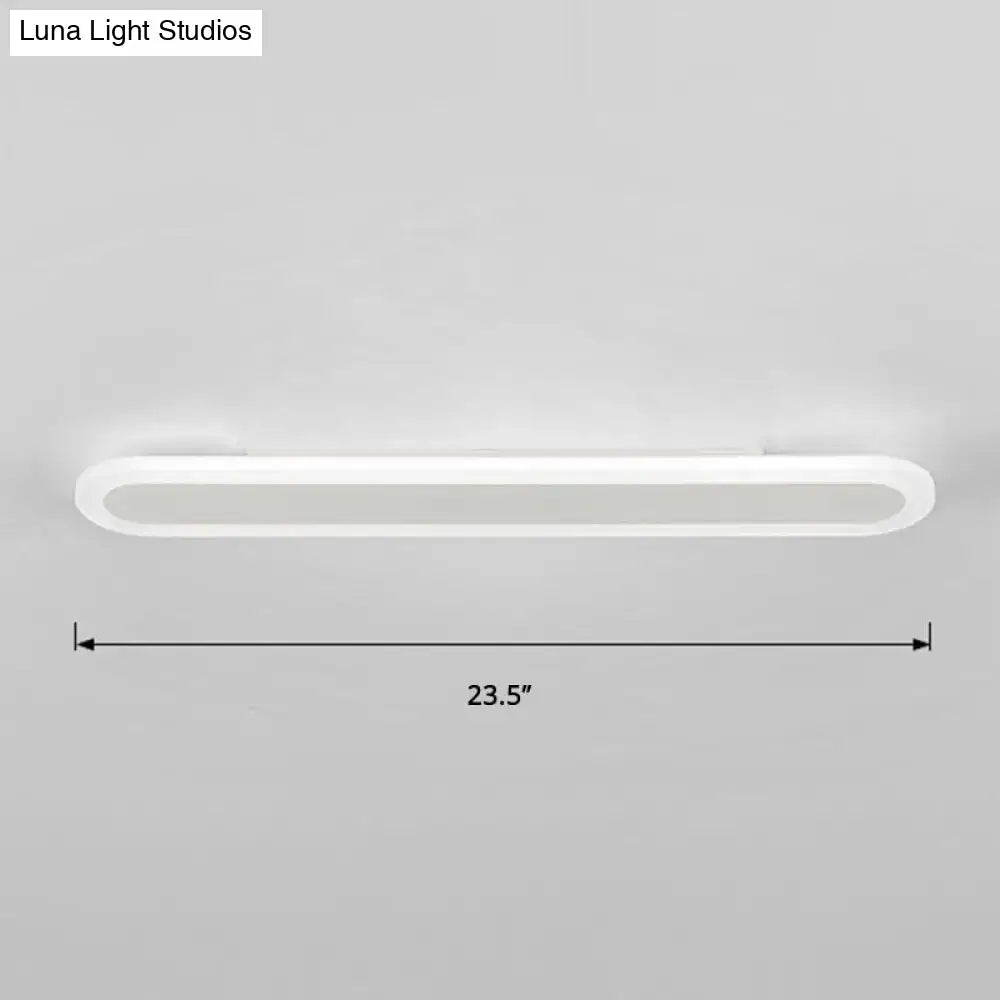 Modern white and black acrylic bar wall lamp corridor light 110v 240v