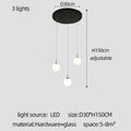 DecorBites™ Cream Glass Ball Chandelier for Duplex Villa Penthouse, Restaurant and Staircase