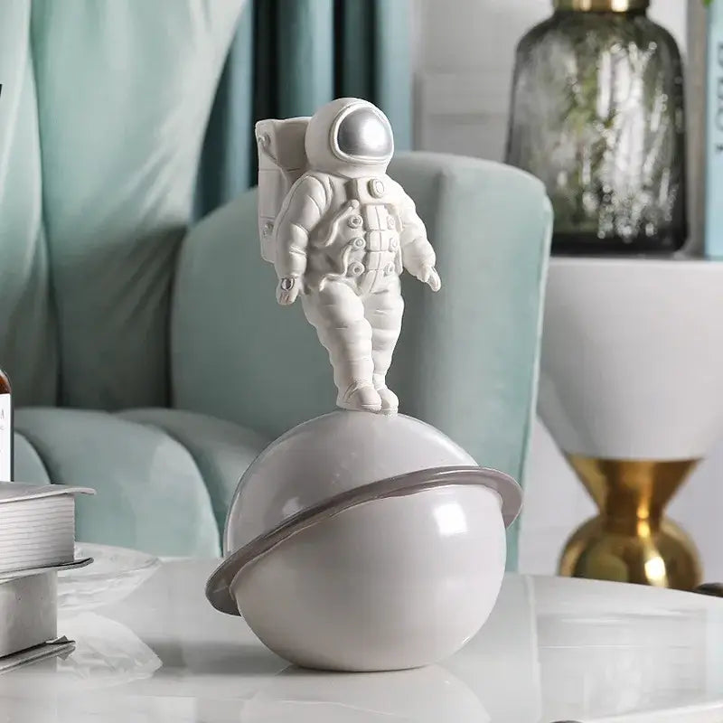 DecorBites™ Astronaut Phone Holder Figurine Home Decor Space Man Sculpture Cosmonaut Statue