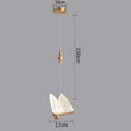 Modern white and gold butterfly pendant lights bedroom decor