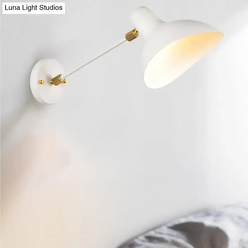 DecorBites™ Modern Duckbill Sconce in Metallic Black/Grey - 1 Light Wall Lamp for Living Room