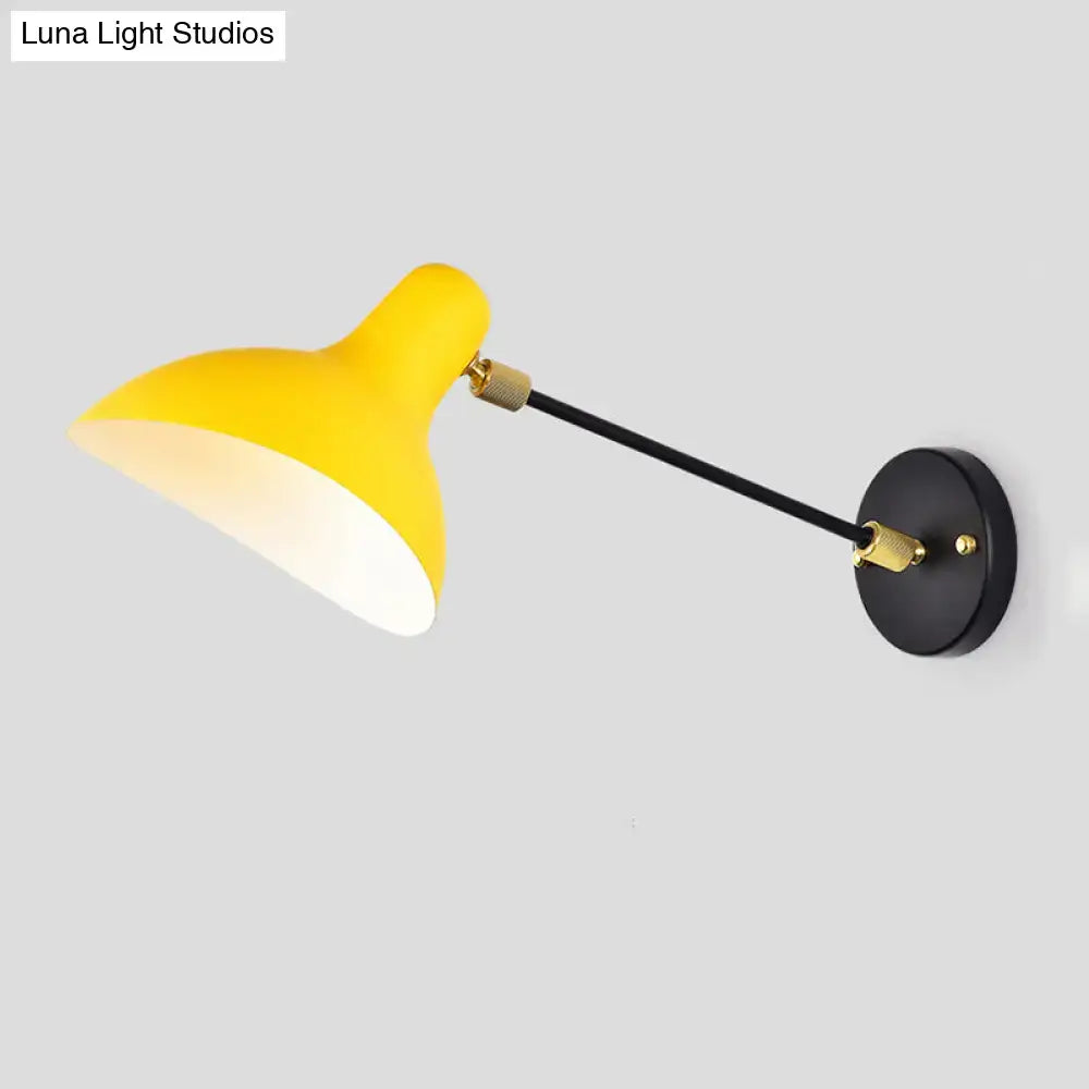 DecorBites™ Modern Duckbill Sconce in Metallic Black/Grey - 1 Light Wall Lamp for Living Room
