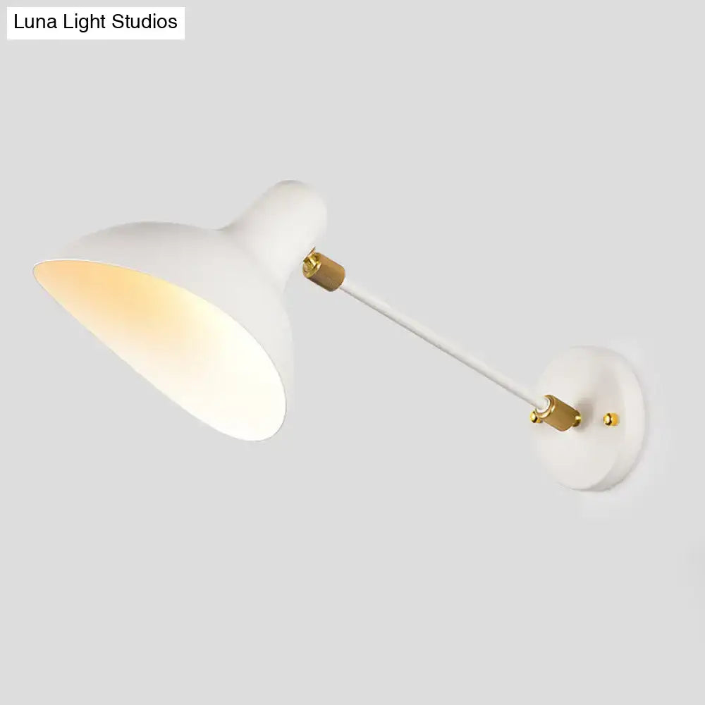 DecorBites™ Modern Duckbill Sconce in Metallic Black/Grey - 1 Light Wall Lamp for Living Room