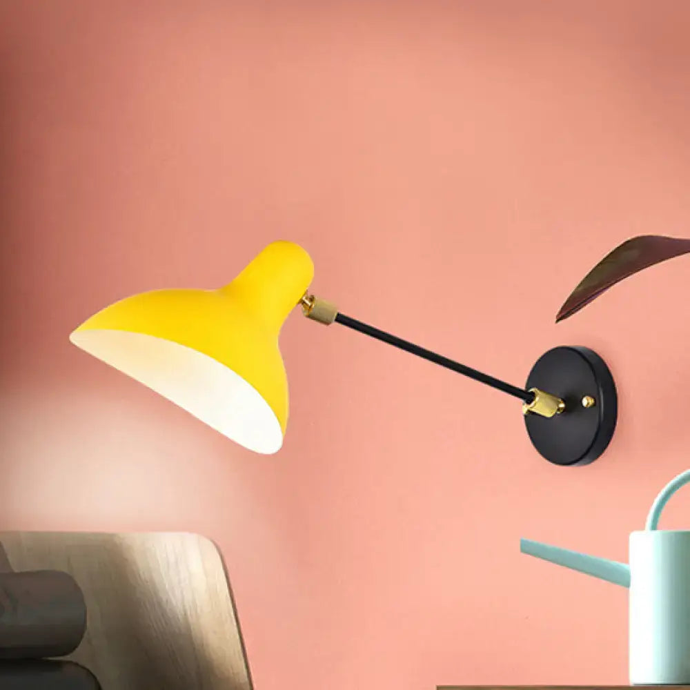 DecorBites™ Modern Duckbill Sconce in Metallic Black/Grey - 1 Light Wall Lamp for Living Room