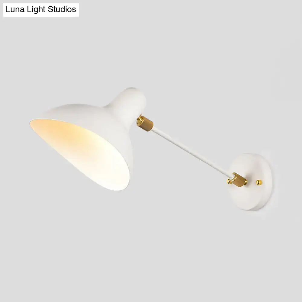 DecorBites™ Modern Duckbill Sconce in Metallic Black/Grey - 1 Light Wall Lamp for Living Room
