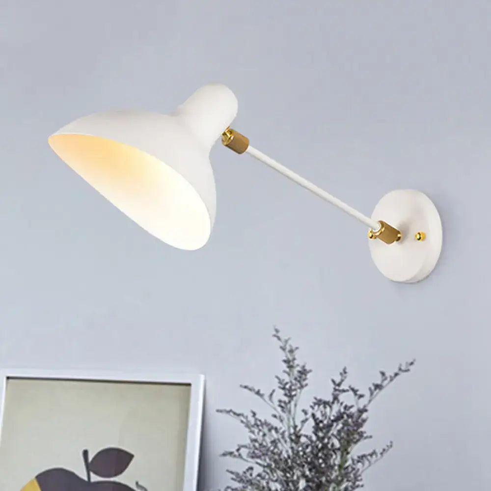 DecorBites™ Modern Duckbill Sconce in Metallic Black/Grey - 1 Light Wall Lamp for Living Room