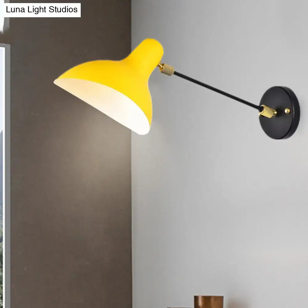 DecorBites™ Modern Duckbill Sconce in Metallic Black/Grey - 1 Light Wall Lamp for Living Room