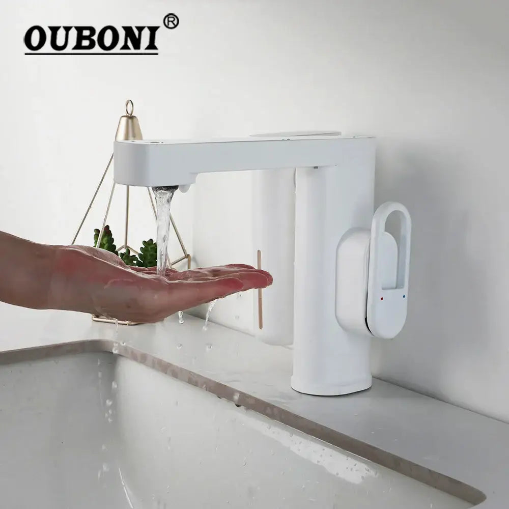 DecorBites™ Automatic Sensor Foam Soap Dispenser Mixer Taps for Bathroom Basin Sink
