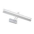 Modern white & black rectangular led wall light warm white bathroom