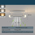 DecorBites™ Bladeless Ceiling Fan with Remote Control LED Light Fixture for Home Décor