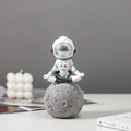 DecorBites™ Astronaut Resin Figurines: Modern Space Ornaments for Home Decor and Gift