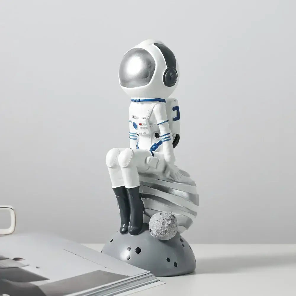 DecorBites™ Astronaut Resin Figurines: Modern Space Ornaments for Home Decor and Gift