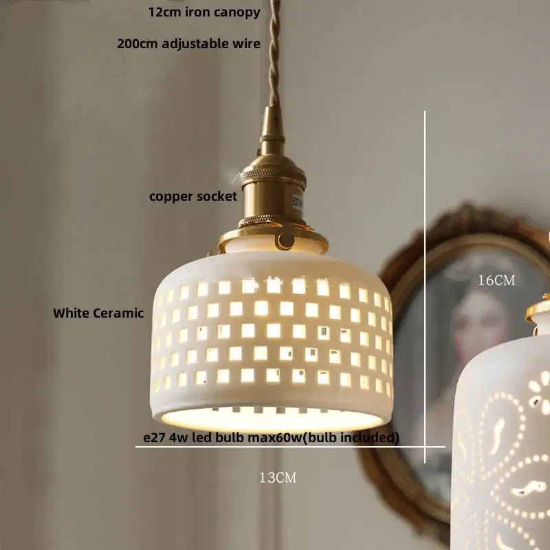 DecorBites™ Ceramic Flower LED Pendant Lamp, Nordic Modern Kitchen Lighting