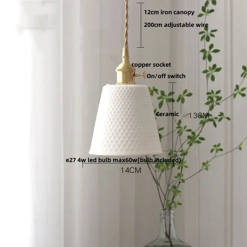 DecorBites™ Ceramic Flower LED Pendant Lamp, Nordic Modern Kitchen Lighting