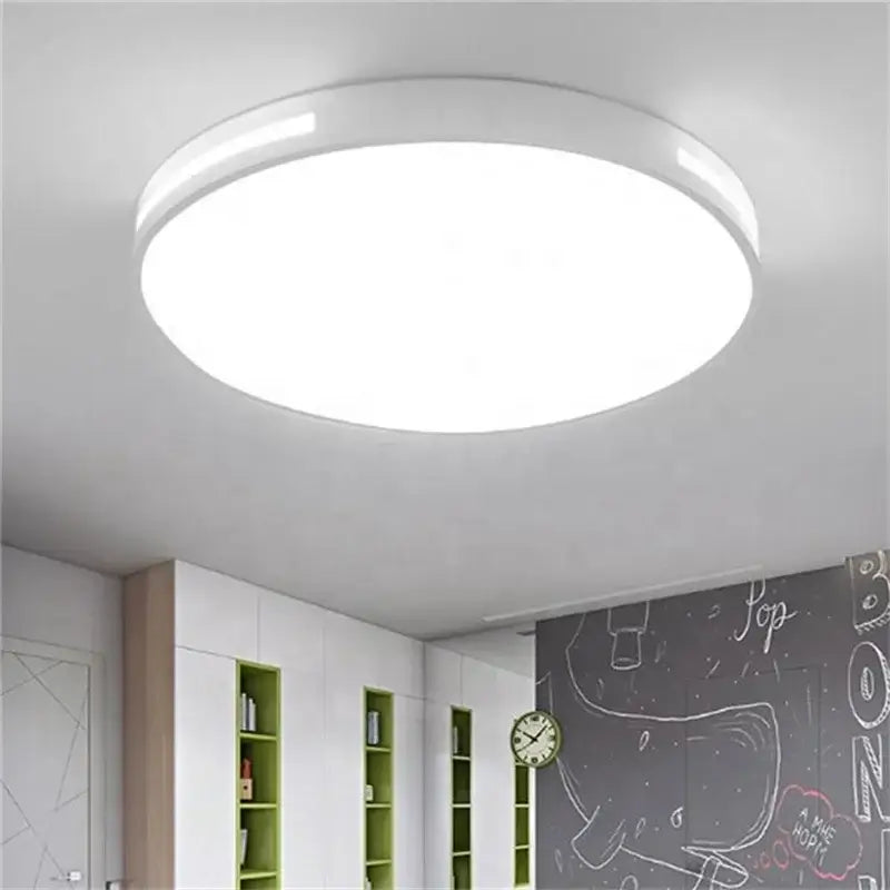 Modern white circular led ceiling aluminium lights bedroom