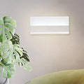 Modern white cuboid design wall sconce bedroom warm light