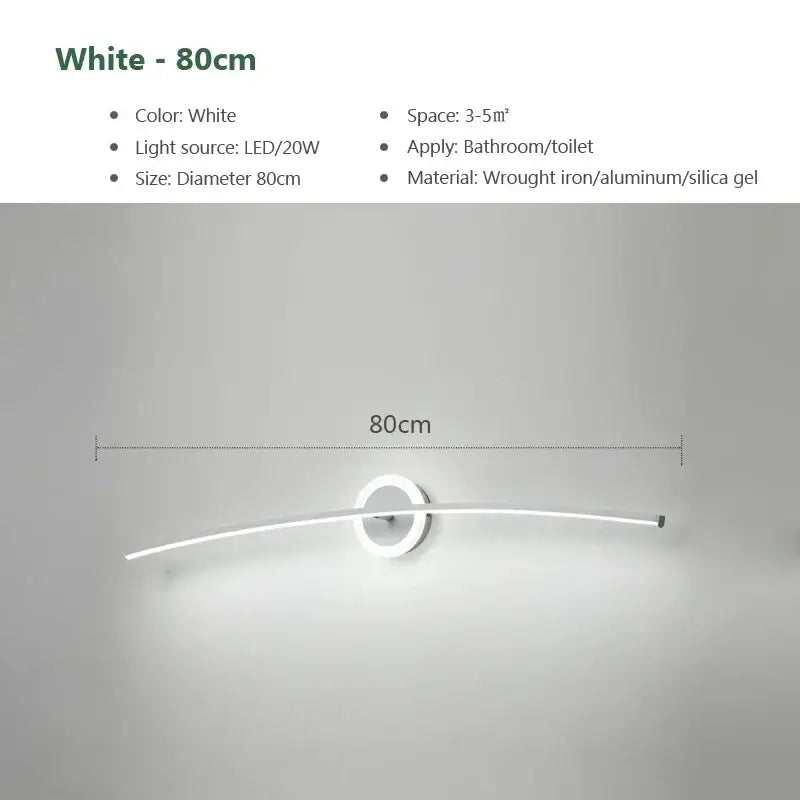 DecorBites™ LED Wall Lamps: Modern Iron Baking Paint Craft Light for Bathroom Bedroom Living Room