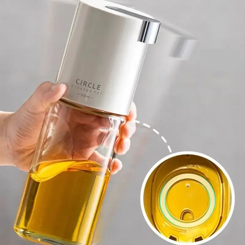DecorBites™ Automatic Glass Oil Pot Seasoning Bottle - Kitchen Cooking Vinegar Dispenser