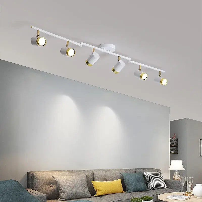 DecorBites™ Ceiling Chandelier Black White LED Spotlight for Living Room Bedroom Dining