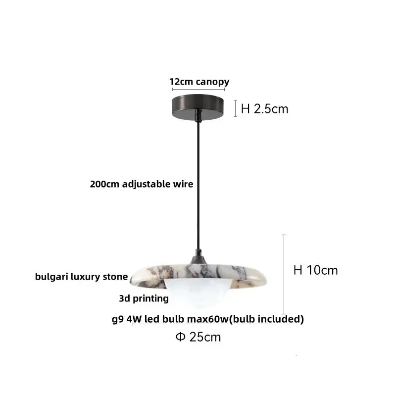 DecorBites™ 3D Printed Ball LED Pendant Light for Home Decor and Kitchen Lighting