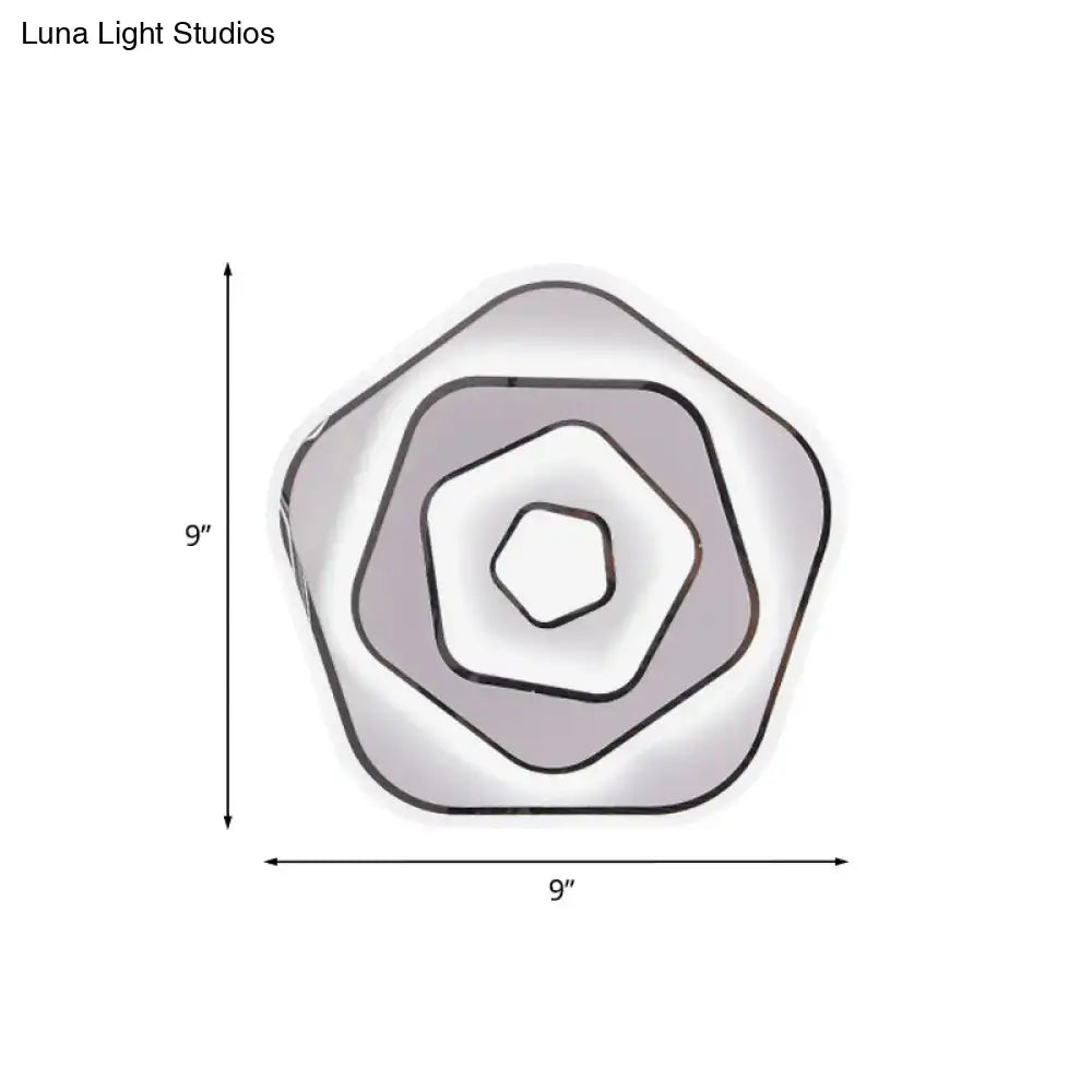 Modern white & gray sophisticated wall light for study room