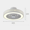 DecorBites™ Bedroom LED Ceiling Fan Light with Remote Control - Small, Modern Chandelier