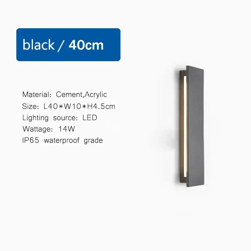 DecorBites™ LED Limestone Sconce Garden Porch Lamp for Country Villa Balcony Entrance