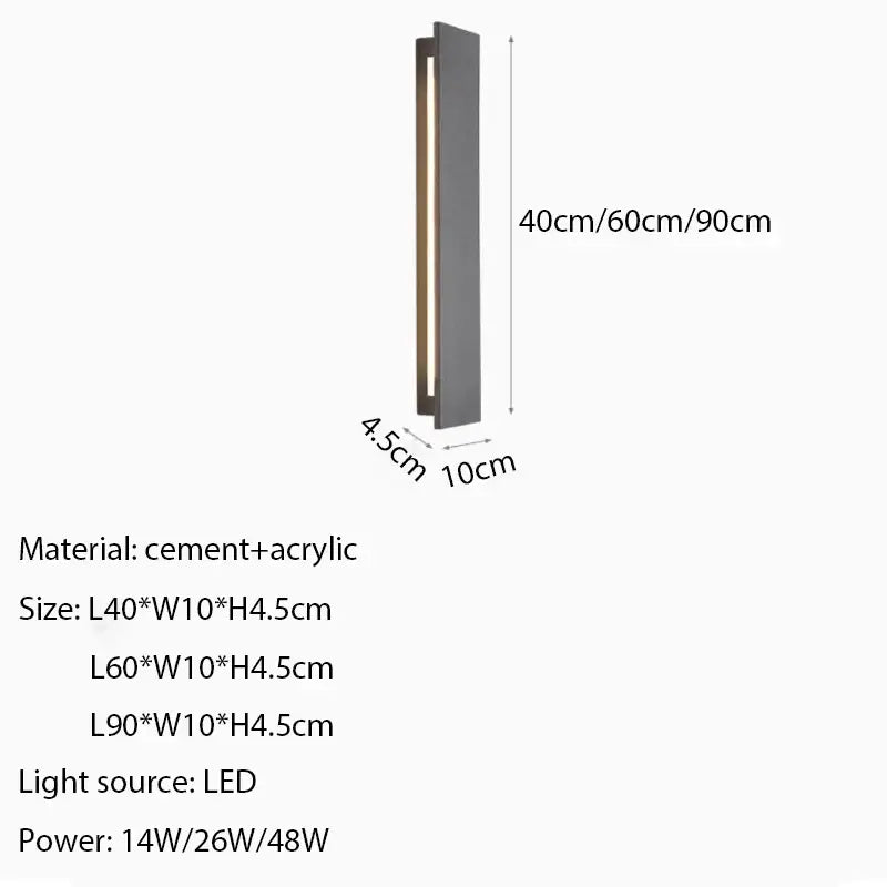 DecorBites™ LED Limestone Sconce Garden Porch Lamp for Country Villa Balcony Entrance