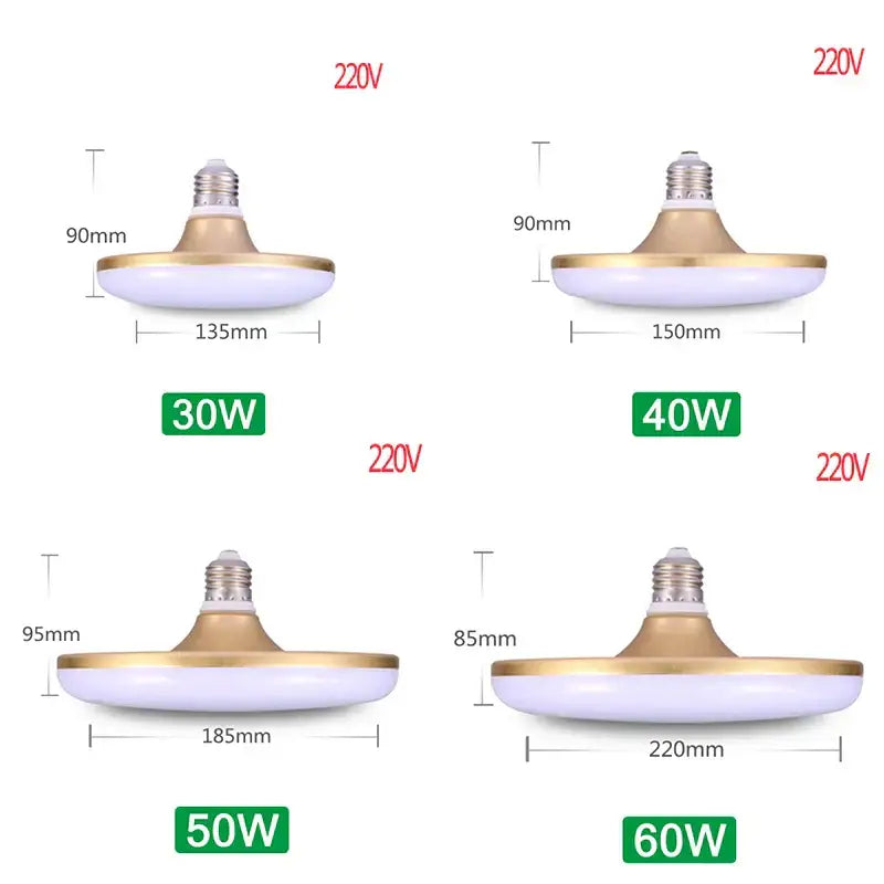 DecorBites™ LED UFO Ceiling Lamp E27 Bulb Super Bright Indoor Lighting for Living Room