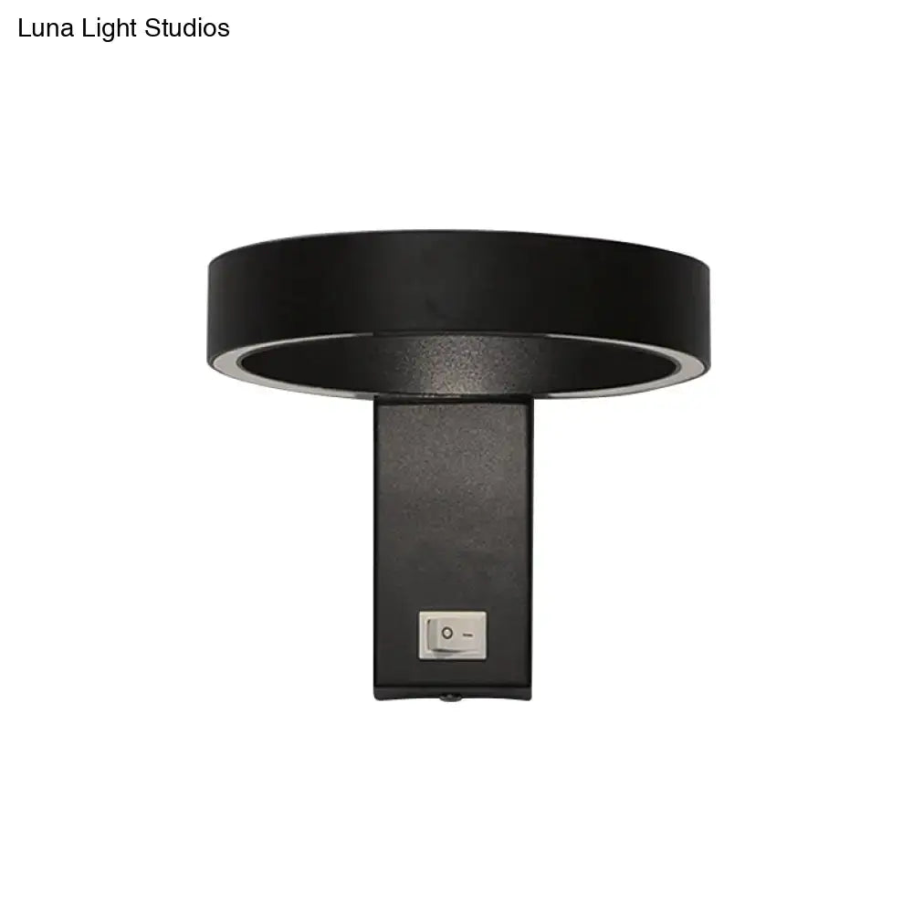 Modern white led wall sconce – living room direct wired light