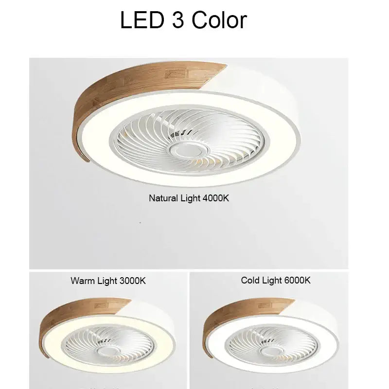 DecorBites™ 52CM Ceiling Fan Light 6 Speeds 36W - Living Room Dining Room Smart Lighting