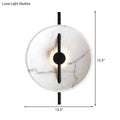 Modern white marble led wall sconce bedroom fixture type bulb included