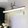 Modern white metal antler vanity wall lamp for bathroom
