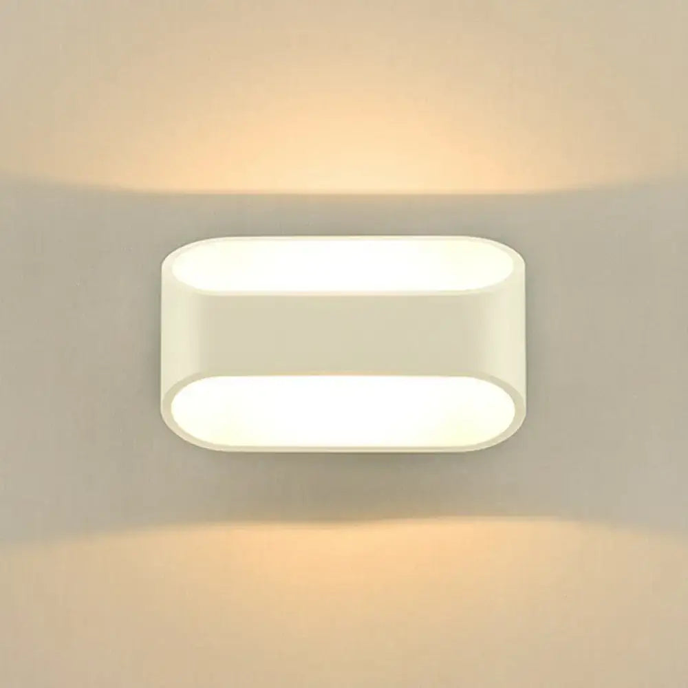Modern white nordic led wall lamp bedroom shaded acrylic light 110v-120v