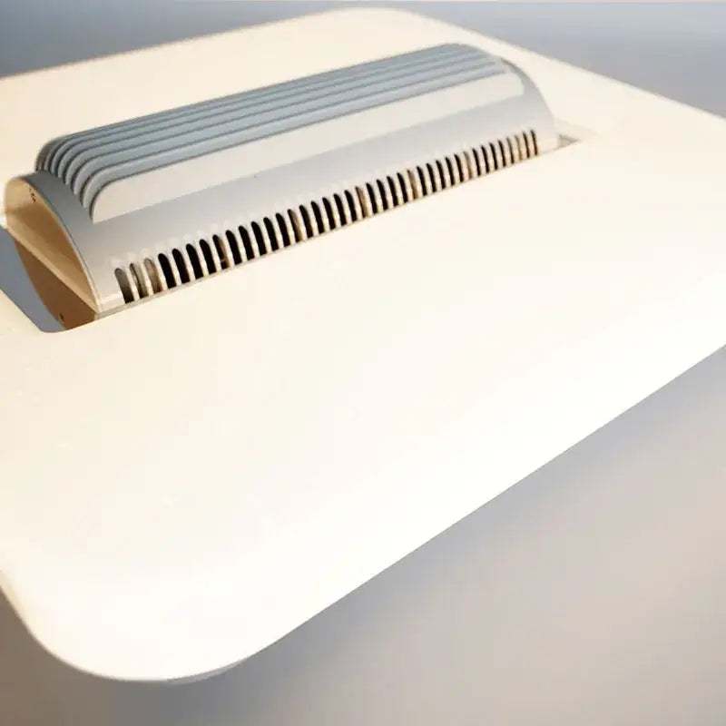 Modern white rectangular bladeless ceiling fan light bedroom