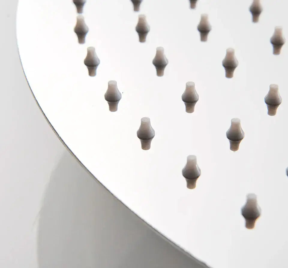 DecorBites™ 16" Round Rainfall Shower Head Stainless Steel Ultrathin Chrome Finish Showerhead