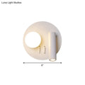 Modern white round wall mounted sconce bedroom acrylic light