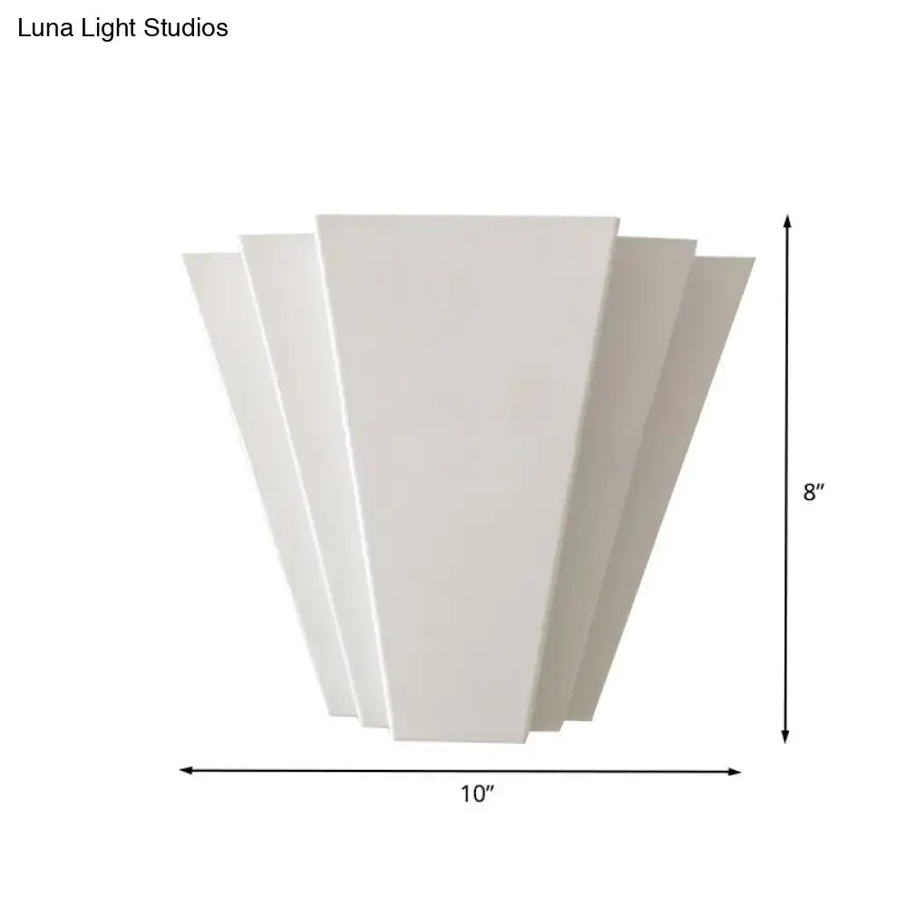 Modern white sector flush mount led wall sconce – living room light