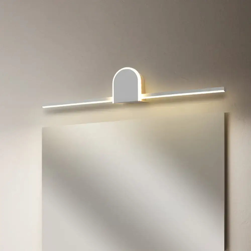 Modern white slim rod bath vanity led wall sconce 110v-240v