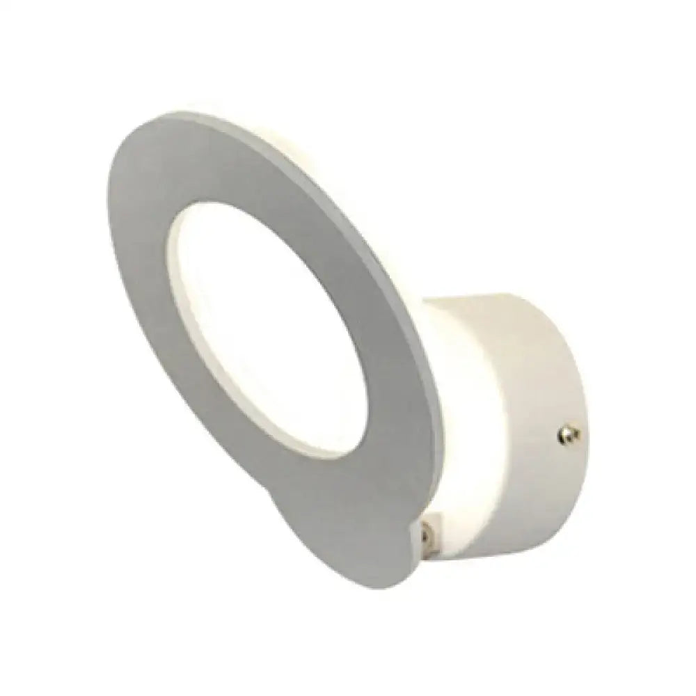 Modern white square led wall sconce bedroom warm natural light