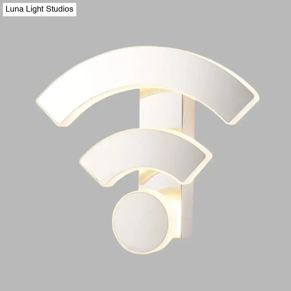 Modern white wifi led wall lamp sconce light for bedroom